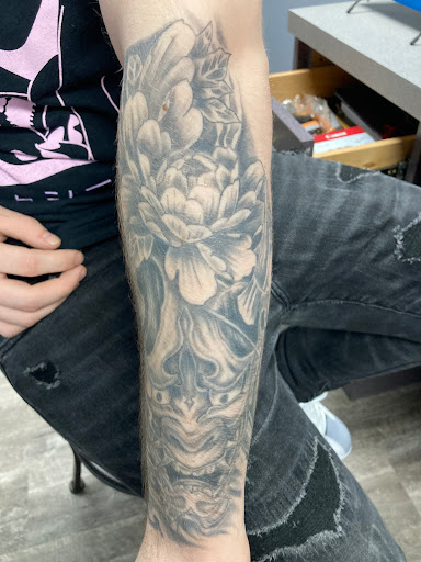 Explore ladies hand tattoo ideas, creative tattoo ideas in Loveland, available at Single Needle Tattoo