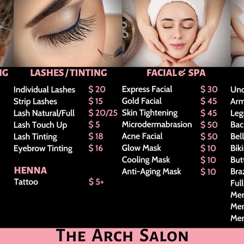 The Arch Salon - Threading Waxing & Facials