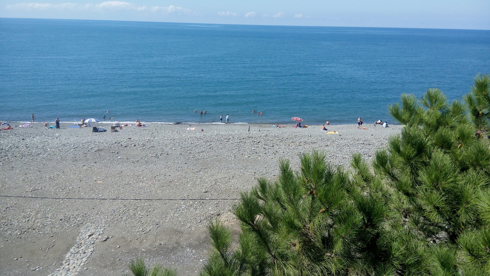 Photo of Kobuleti beach with turquoise pure water surface