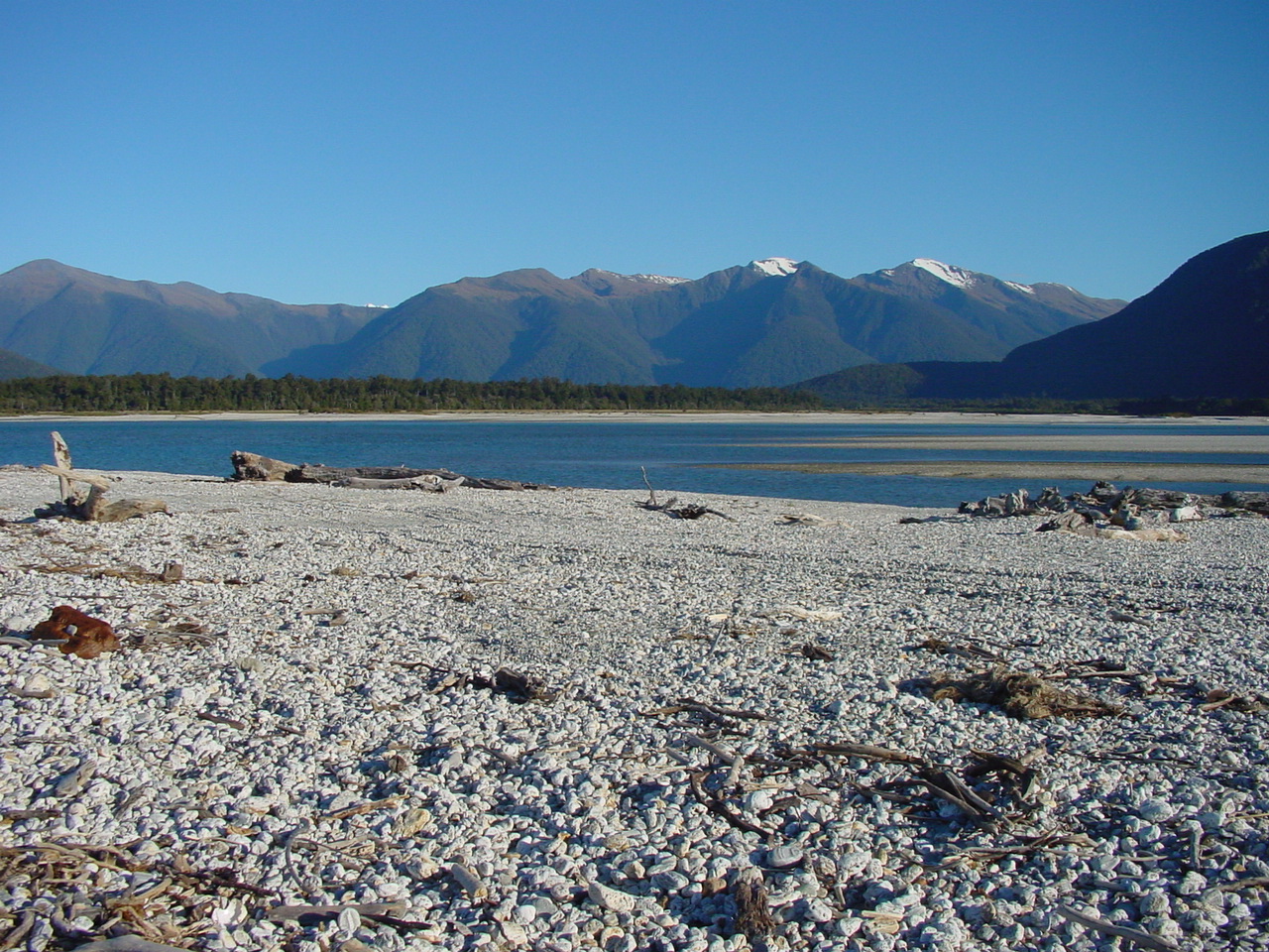 Foto von Neils Beach mit lange, gerade küste