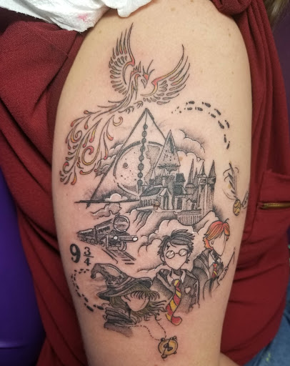 Explore foot tattoo ideas male, creative tattoo ideas in Easley, available at Peach Pit Tattoo