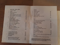 Carte du U Barba Osteria Genovese à Milan