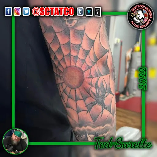 Explore woman face tattoo ideas, creative tattoo ideas in Fayetteville, available at Southern Customs Tattoo Company