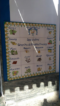 Bar Bar dell'Amicizia à Lampedusa (le menu)