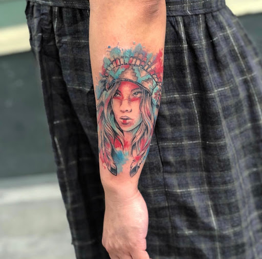 Explore crucifix tattoo ideas, creative tattoo ideas in Santa Clara, available at Vampire Battle Mansion Tattoo and Piercing