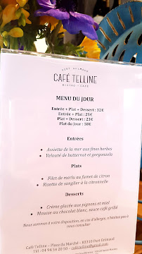 Restaurant Le Café Télline à Grimaud - menu / carte