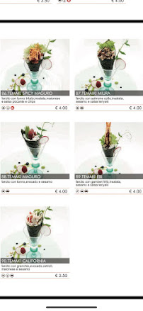 Akira·L à Palestrina menu