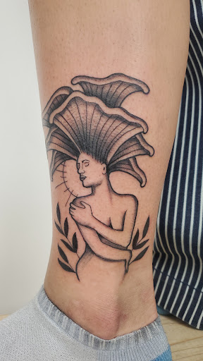 Explore gangster tattoo ideas, creative tattoo ideas in Kearney, available at Bread N Butter Tattoo