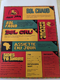 Jah Jah By Le Tricycle à Paris menu