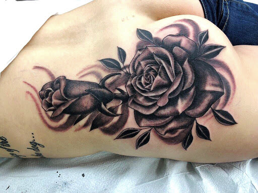 Explore mens color sleeve tattoo ideas, creative tattoo ideas in Twentynine Palms, available at Hilltop Tattoo Company