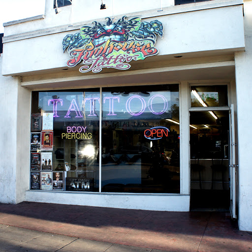 Explore love and war tattoo ideas, creative tattoo ideas in San Diego, available at Funhouse Tattoo