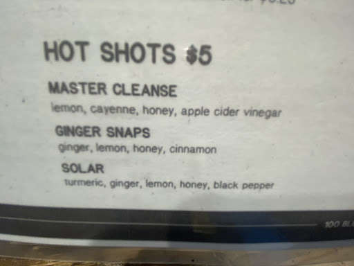 Fresh juice shots