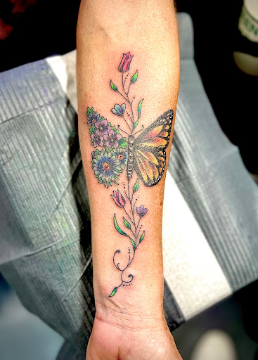 Explore wrist tattoo placement ideas, creative tattoo ideas in Merritt Island, available at Surfing Samurai Tattoo