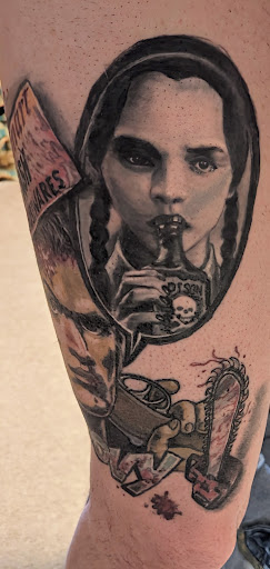 Explore davinci tattoo ideas, creative tattoo ideas in Berwyn, available at Berwyn Custom Tattoo Co.