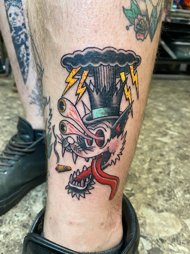 Explore fenrir tattoo ideas, creative tattoo ideas in Etters, available at Twisted Mad Hatter tattoo