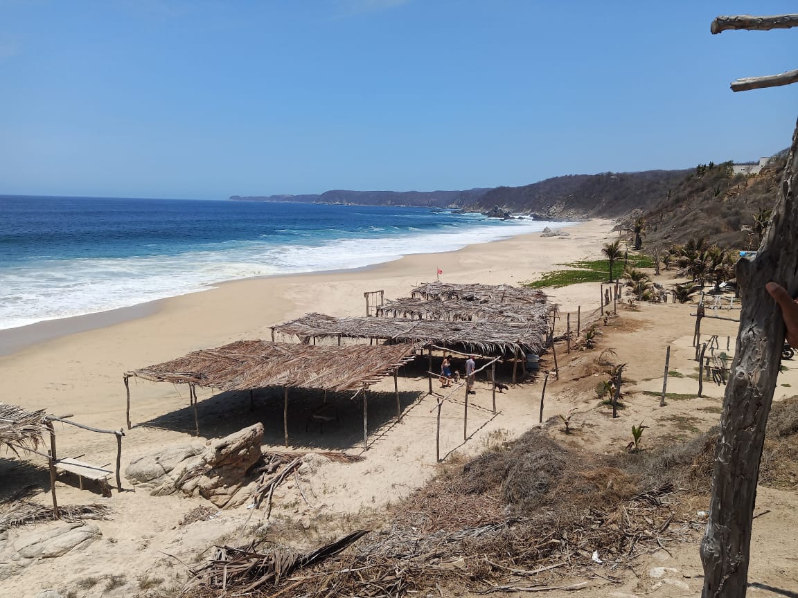 Zapotengo beach的照片 带有长直海岸