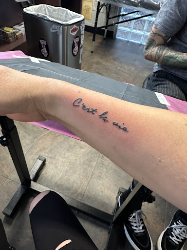 Explore fingerprint heart tattoo ideas, creative tattoo ideas in Minneapolis, available at BROKEN HEARTS TATTOO CLUB LLC