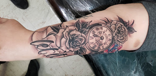 Explore arm tattoos ideas, creative tattoo ideas in Everett, available at Sunken Ship Tattoos