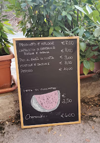 Carte du Bar Osteria La Pievina à Asciano
