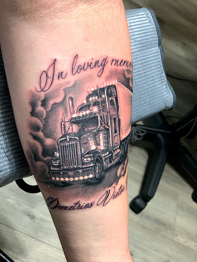 Explore father and daughter tattoos ideas, creative tattoo ideas in Youngstown, available at Twisted Metal Custom Body Art