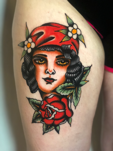 Explore predator tattoo ideas, creative tattoo ideas in Johnson City, available at Gold Cross Tattoo Co.