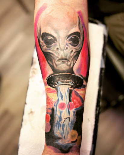 Explore guy shoulder tattoo ideas, creative tattoo ideas in Conowingo, available at In Bloom Tattoo