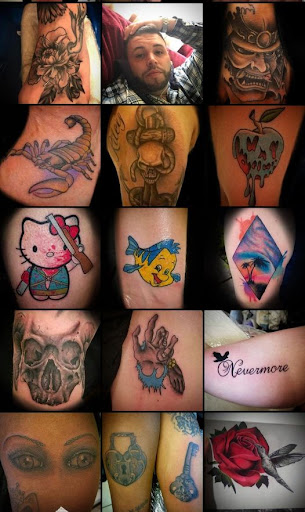Explore hand print tattoo ideas, creative tattoo ideas in Mastic, available at Infinity Tattoo