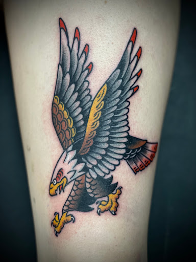 Explore ferret tattoo ideas, creative tattoo ideas in Kansas City, available at Steel Panther Tattoo
