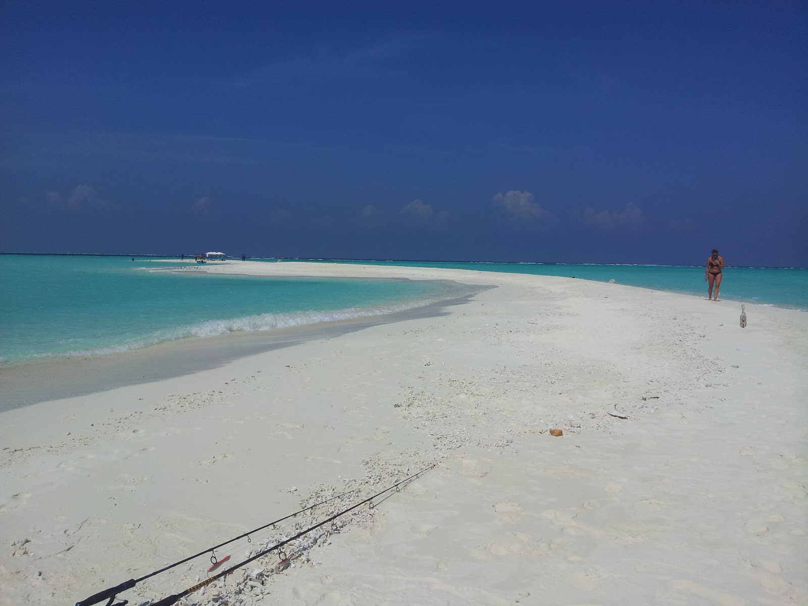 Foto di Felidhoo Beach con una costa dritta