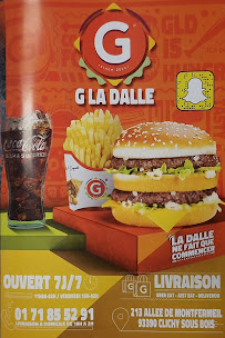 G LA DALLE - Clichy sous bois à Clichy-sous-Bois menu