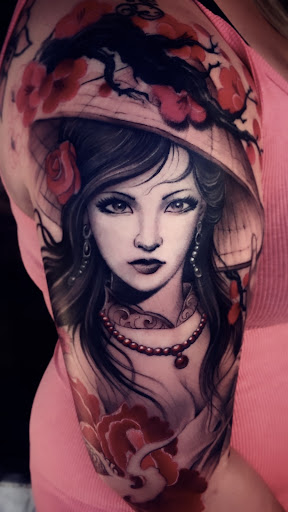 Explore tattoo ideas for women hip, creative tattoo ideas in Garden Grove, available at Red Blossom Art Studio