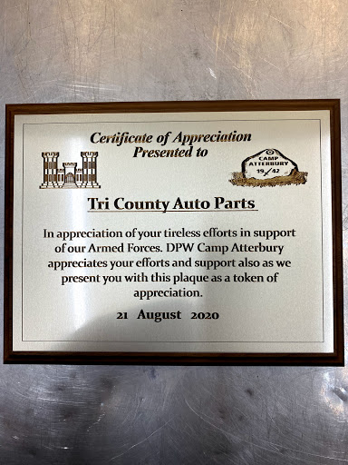 Auto Parts Store «Tri-County Auto Parts», reviews and photos, 619 S Eisenhower Dr, Edinburgh, IN 46124, USA