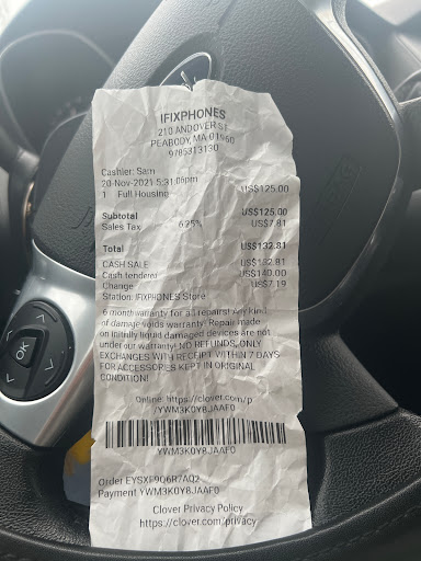 Cell Phone Store «Ifixphones», reviews and photos, 210 Andover St, Peabody, MA 01960, USA