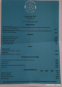 Menu du Pizza Damiano à Brest