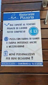 Ristorante Pizzeria Cambraia à Cesana Brianza carte