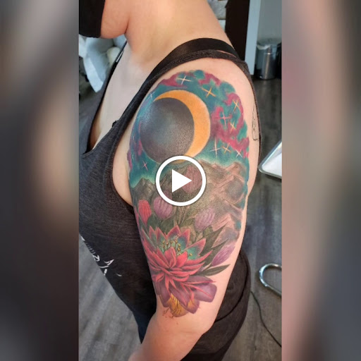 Explore christian chest tattoo ideas, creative tattoo ideas in Lawrenceville, available at Steele Ink Studios Body Art