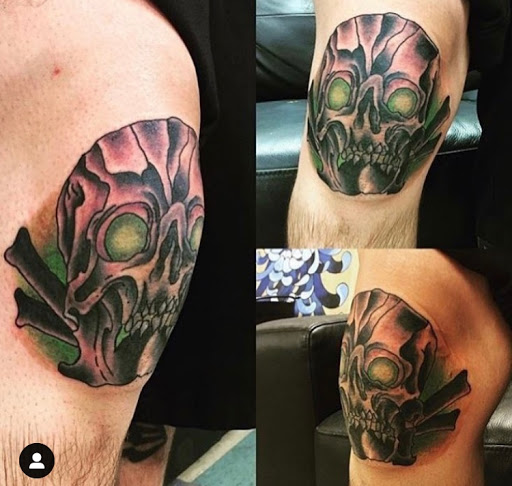 Explore dark side of the moon tattoo ideas, creative tattoo ideas in Glenwood Springs, available at Hole In the Wall Tattoos and Piercing, LLC
