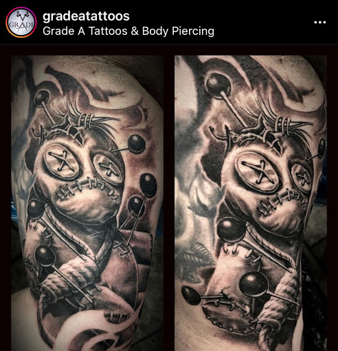 Explore cute foot tattoo ideas, creative tattoo ideas in Fort Wayne, available at Grade A Tattoos and Body Piercing