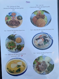 Carte du Restaurant Anong Lao-Thai à La Tranche-sur-Mer