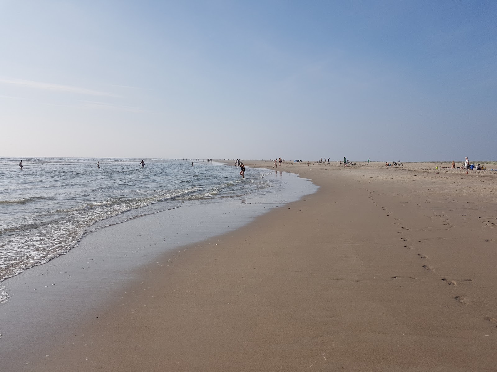Fanoe Bad Beach的照片 带有宽敞的海岸