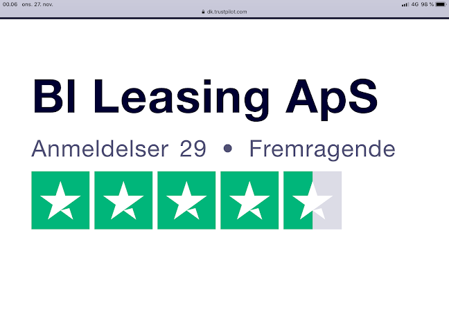 Anmeldelser af BL Leasing ApS i Vordingborg - Bilforhandler
