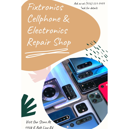 Electronics Repair Shop «Fixtronics - Cell Phone & Electronics Repair», reviews and photos, 1908 E Belt Line Rd, Carrollton, TX 75006, USA