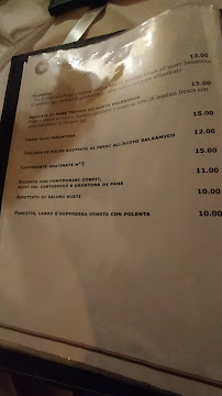 Trattoria Vecio Balilla à Isola della Scala menu