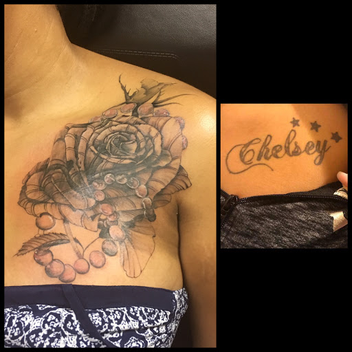 Explore dainty flower tattoo ideas, creative tattoo ideas in Savannah, available at Tatlyfe Studios