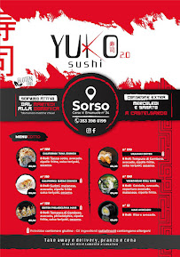 Restaurant Yuko sushi 2.0 à Sorso (le menu)