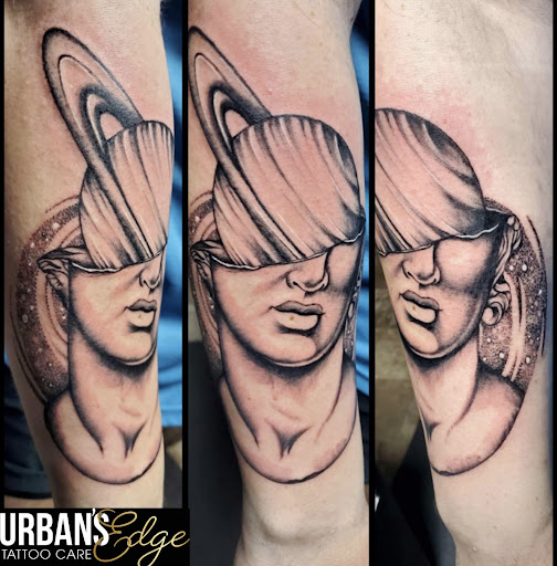 Explore tattoo space ideas, creative tattoo ideas in Sunbury, available at Knuckles & Needles Tattoo Parlor