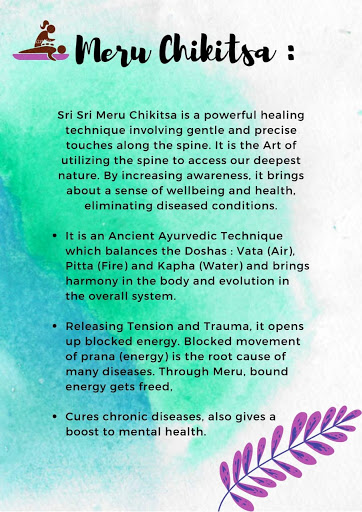 Meru Chikitsa Ayurveda ONLINE - Alternative Healing (Sri Sri Meru Chikitsa)