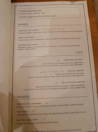 Restaurant de cuisine fusion Canaima Restaurant à Lyon (le menu)