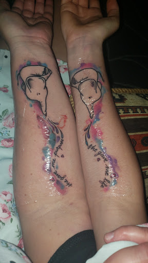 Explore sleeve tattoo filler ideas, creative tattoo ideas in Dayton, available at 33 Lions Tattoo