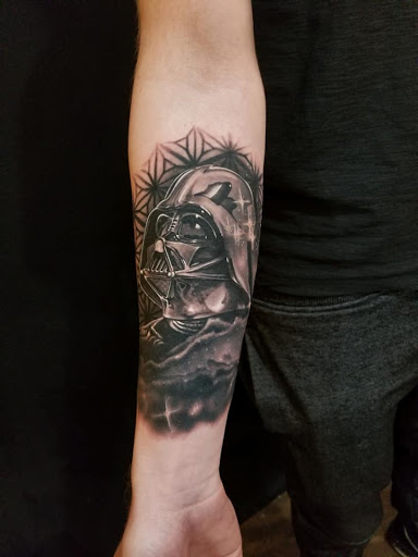 Explore last name tattoo ideas male, creative tattoo ideas in Corning, available at Tattoorolo